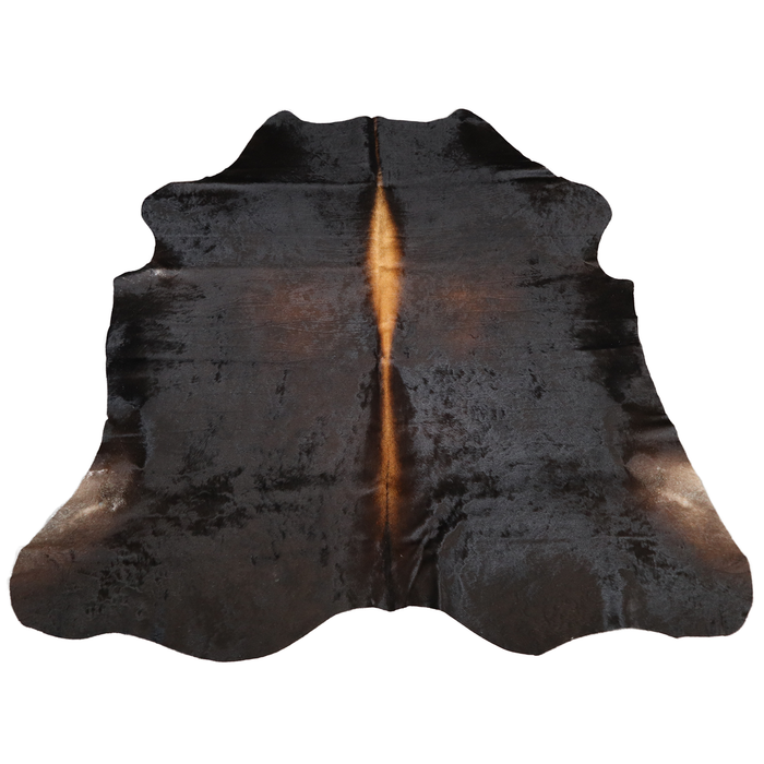 Dark Brown Genuine Cowhide Rug L 6'25 x W 6'5
