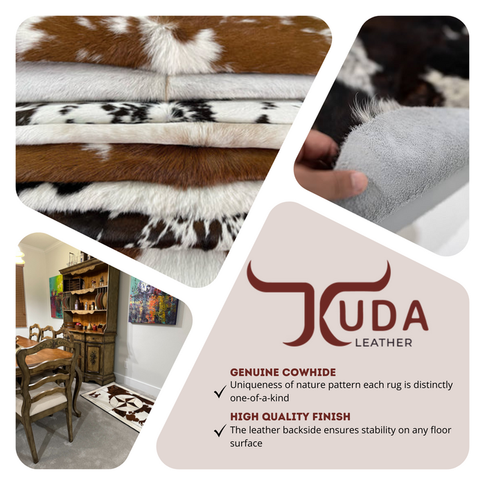 Rectangular Genuine Cowhide Rug