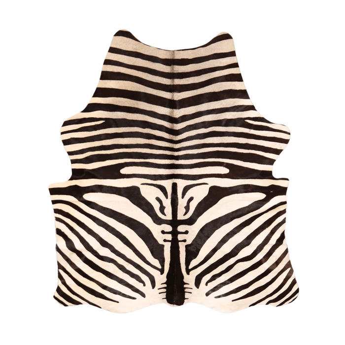 Zebra animal Printed Genuine Cow Hide