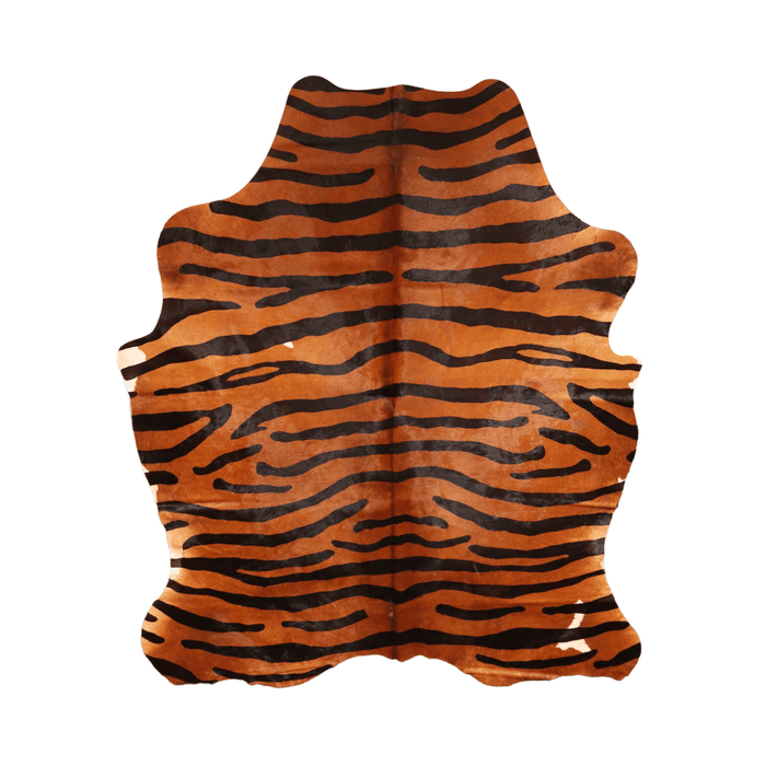 Zebra Brown. Animal printed Genuine Cow Hide