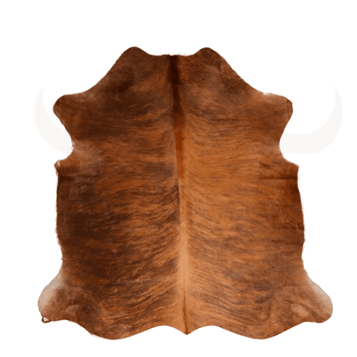 Brindle Dark Medium Genuine Cowhide Rug L 6'8" x W 6'7" - Cowhide Decor