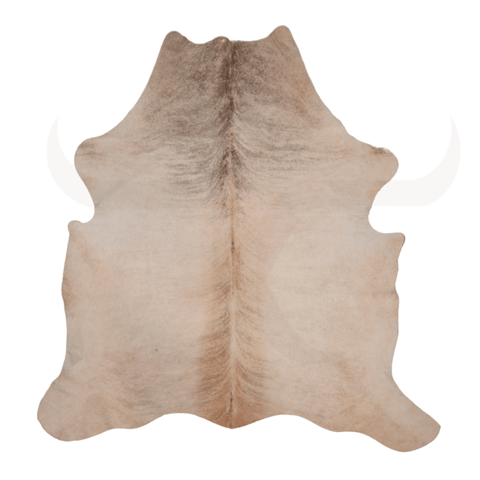 Brindle White Medium Genuine Cowhide Rug L 6'5" x W 6' - Cowhide Decor