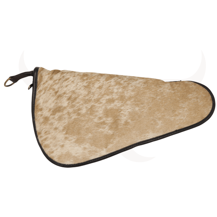 Light Brown Genuine Cowhide Pistol Case - Large ( - Cowhide Decor