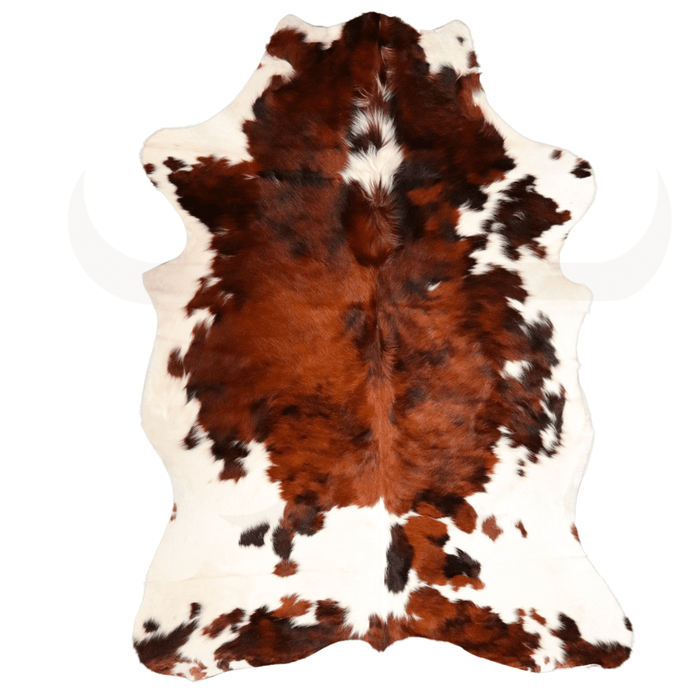 Tricolor Genuine Cowhide Rug L 6' 3" x W 4' 11" - Cowhide Decor