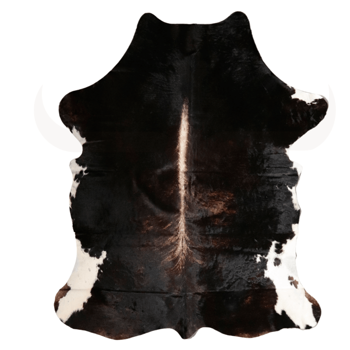 Tricolor Genuine Cowhide Rug L 6' 3" x W 5' 5" - Cowhide Decor