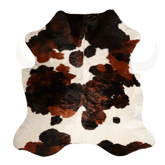 Tricolor Genuine Cowhide Rug L 6' 4" x W 6' 1" - Cowhide Decor
