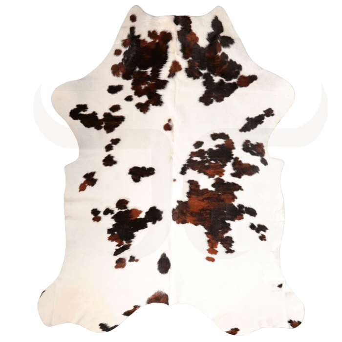 Tricolor Genuine Cowhide Rug L 6' 5" x W 5' 5" - Cowhide Decor