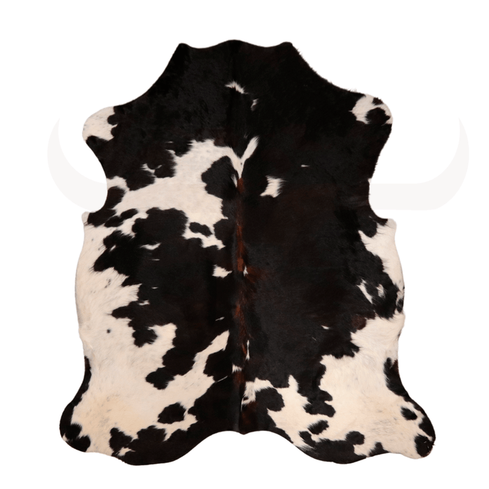 Tricolor Genuine Cowhide Rug L 6'1" x W 5'6" - Cowhide Decor
