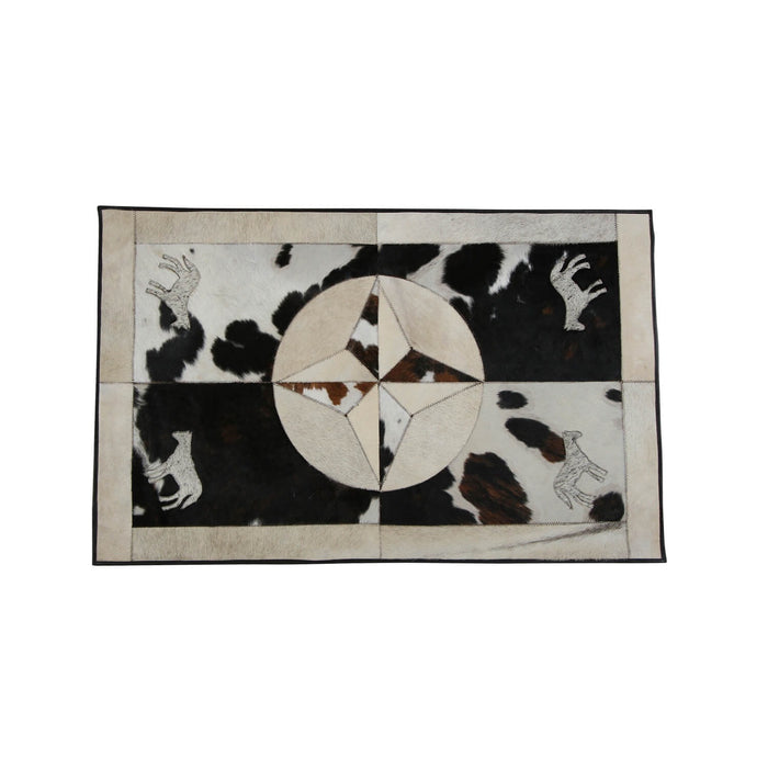 Rectangular Genuine Cowhide Rug