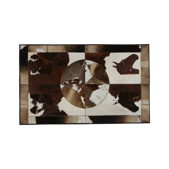 Rectangular Genuine Cowhide Rug
