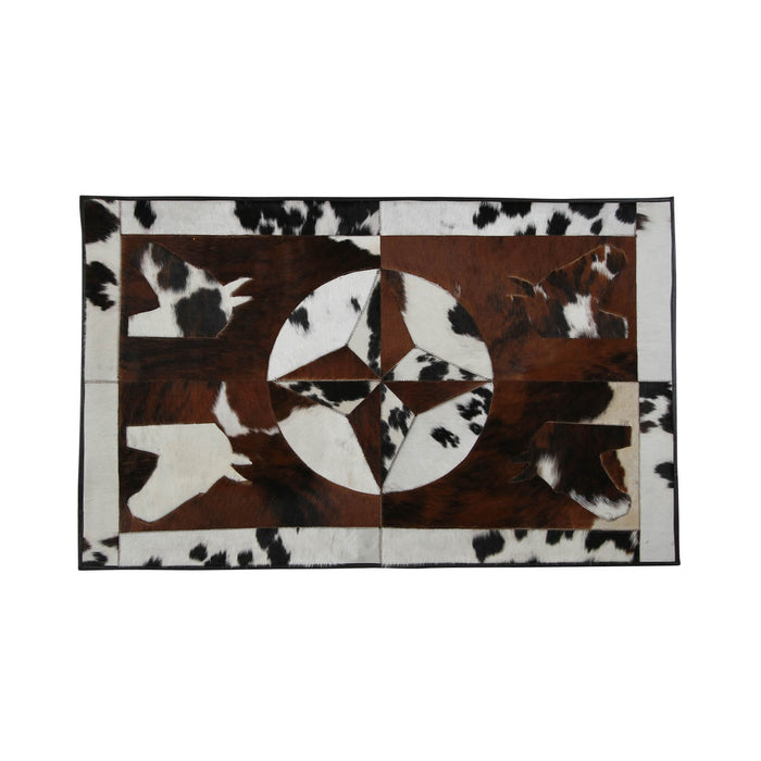 Rectangular Genuine Cowhide Rug