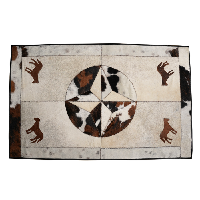 Rectangular Genuine Cowhide Rug