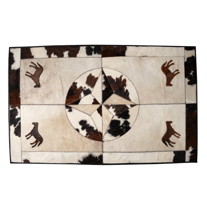 Rectangular Genuine Cowhide Rug