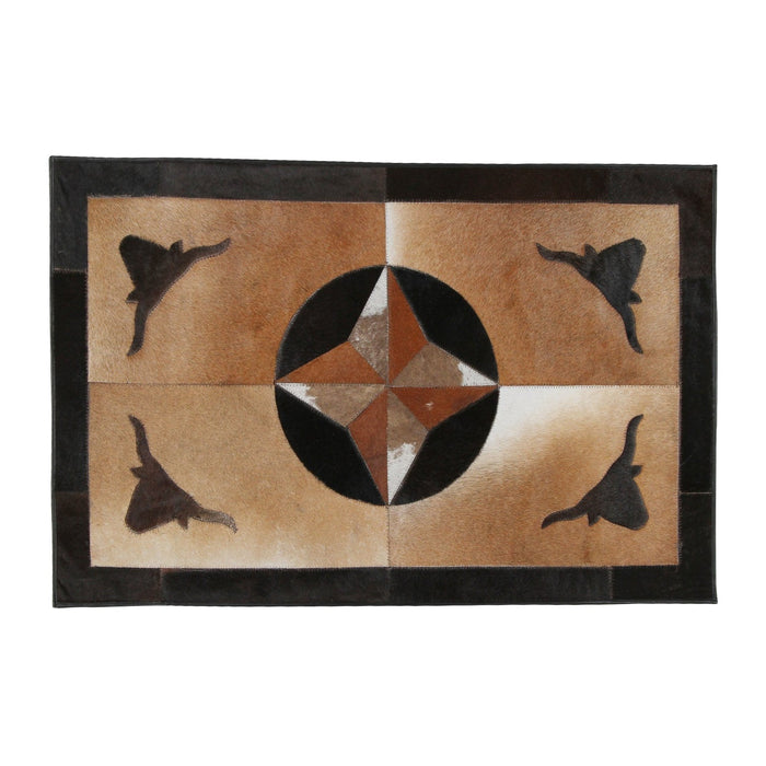 Rectangular Genuine Cowhide Rug