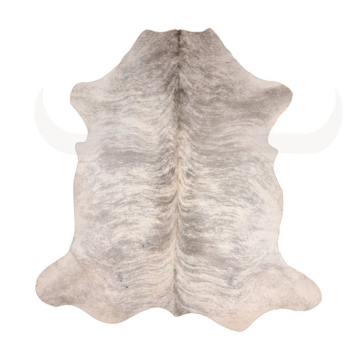 Brindle Whithe Medium Genuine  Cowhide Rug L 7'2" x W 6'8"