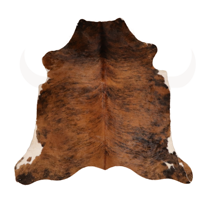 Brindle Dark Medium Genuine  Cowhide Rug L 7'5" x W 6'1"