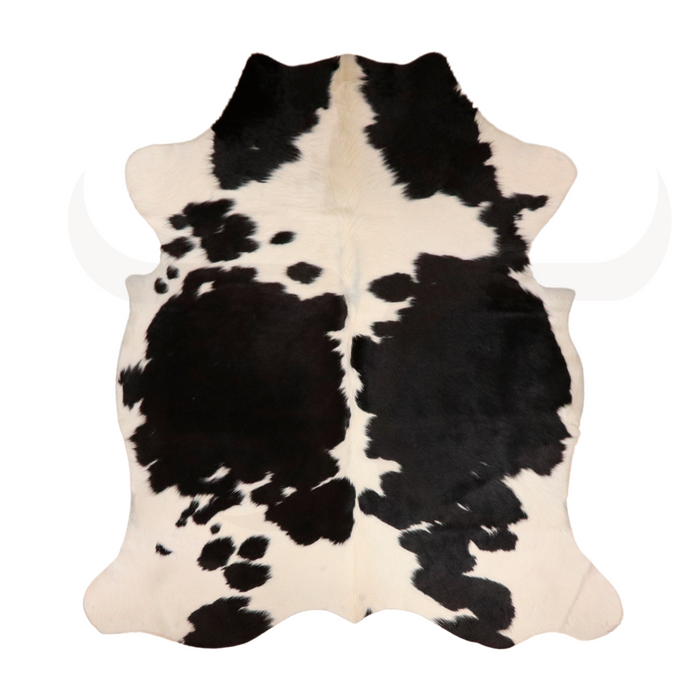 Black And White  Genuine Cowhide Rug L 6' 4" x W 5' 1"