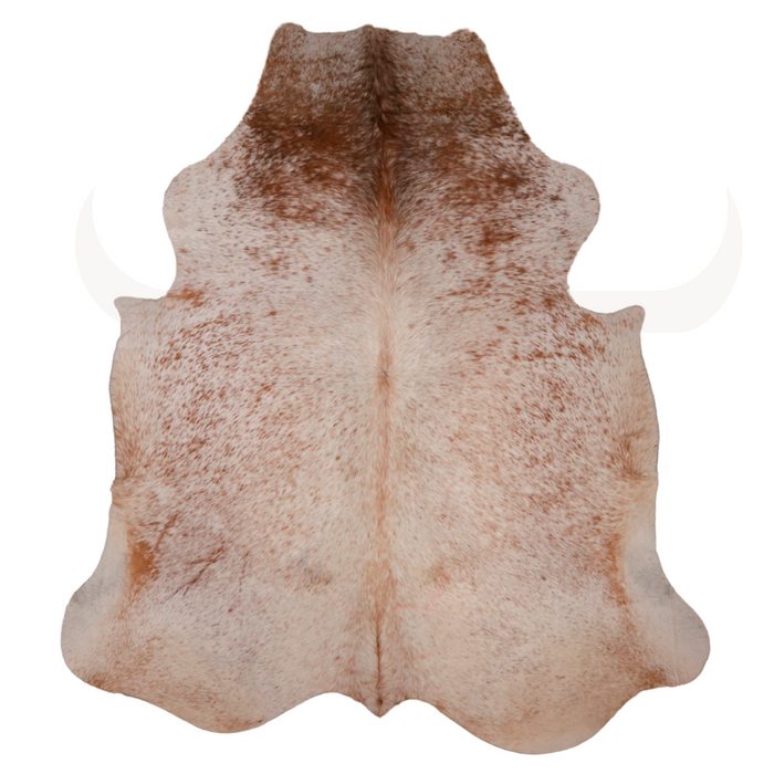 Brown Speckled   Genuine  Cowhide Rug L 7' x W 6'1"