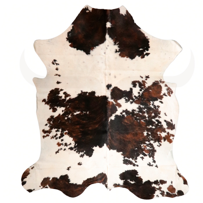 Tricolor Genuine Cowhide Rug L 6' 2" x W 5' 7"