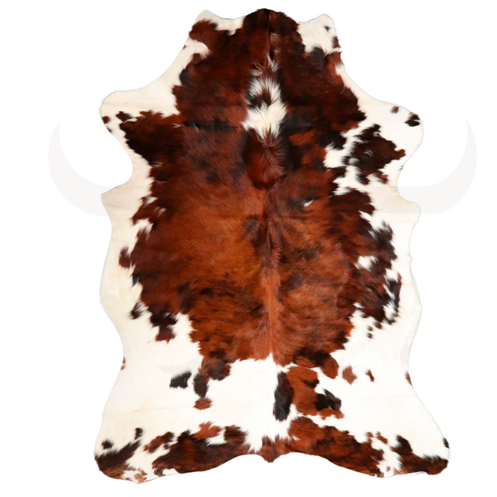 Tricolor Genuine Cowhide Rug L 6' 3" x W 4' 11"