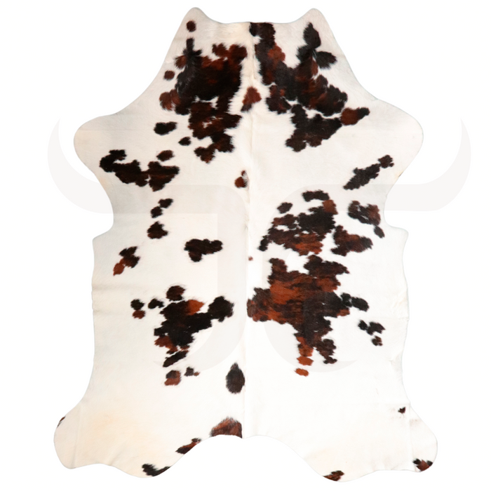 Tricolor Genuine Cowhide Rug L 6' 5" x W 5' 5"