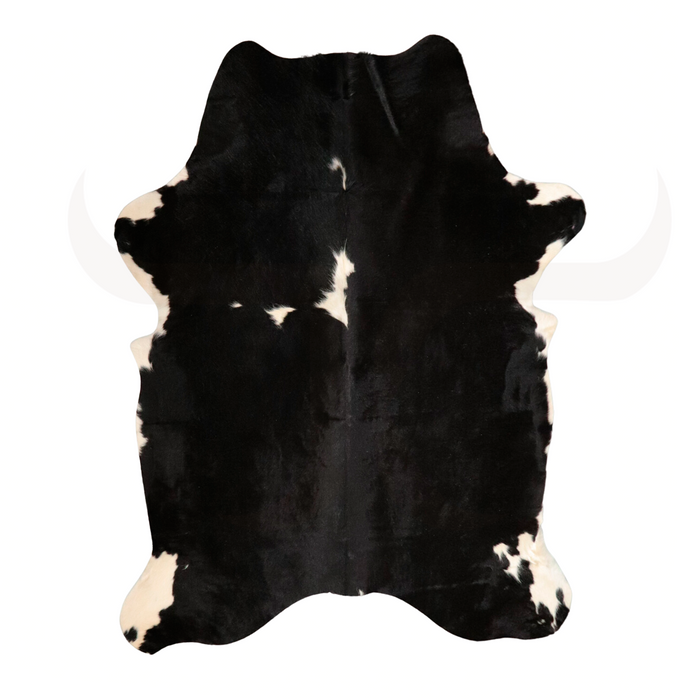 Black And White  Genuine Cowhide Rug L 6' 3" x W 4' 10"