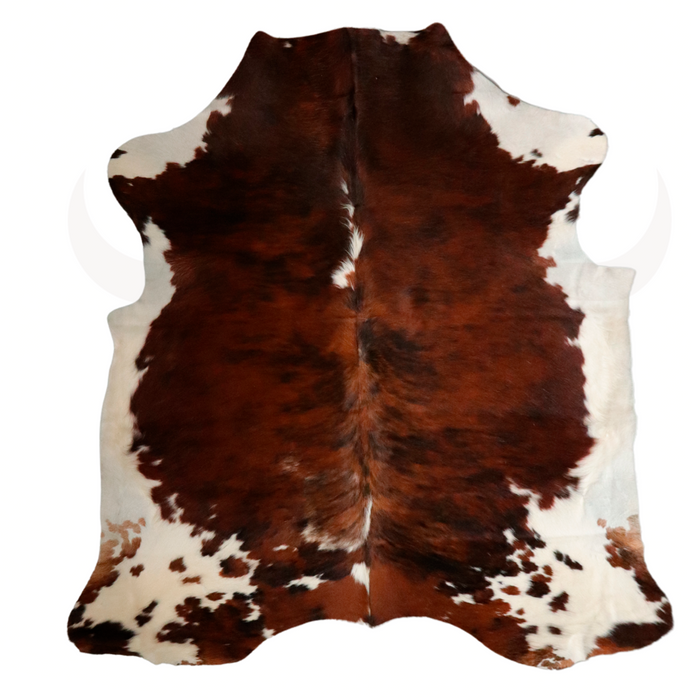 Tricolor Genuine Cowhide Rug L 7' 4" x W 6' 9"