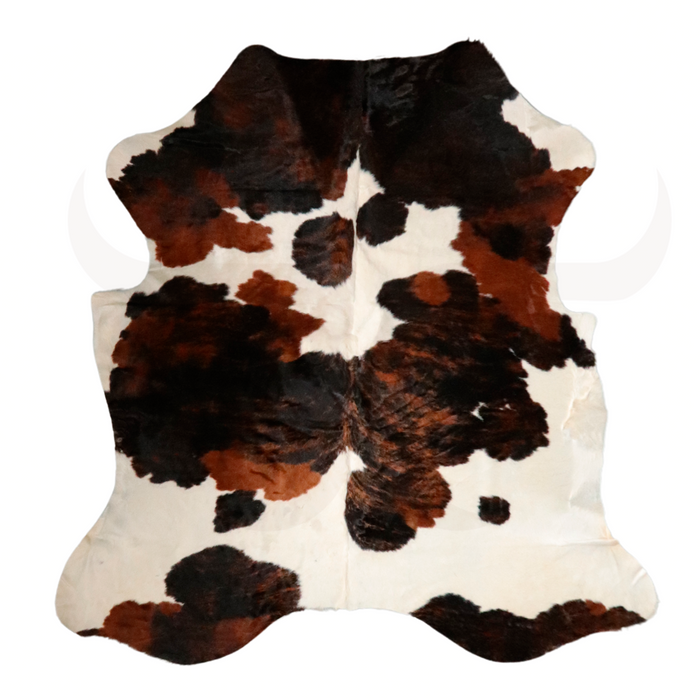 Tricolor Genuine Cowhide Rug L 6' 4" x W 6' 1"