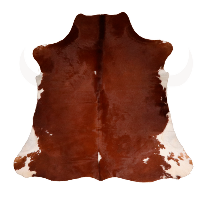 Brown  and White Large  Genuine  Cowhide Rug L 8'1" x W 7'6"