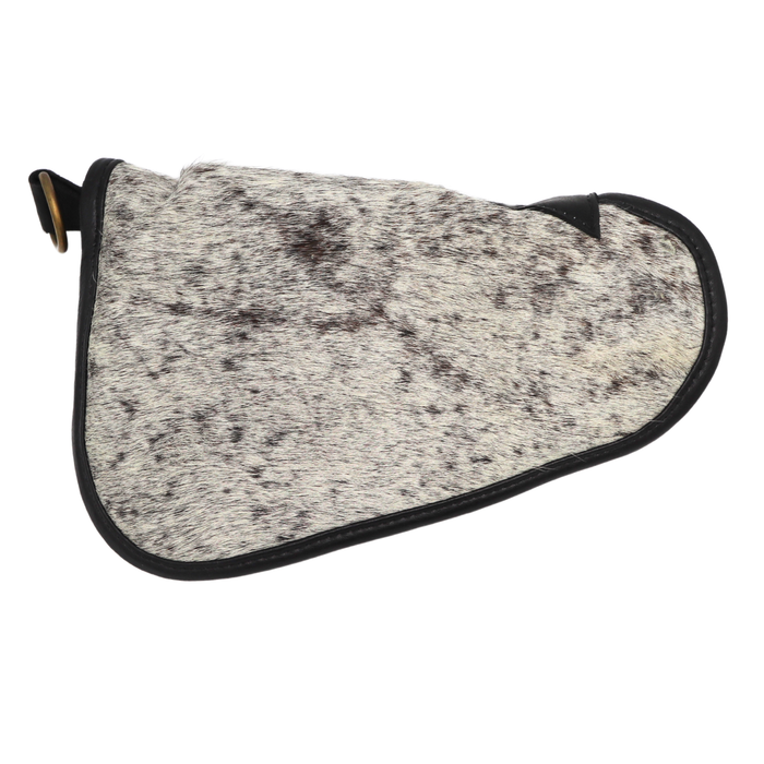 Gray Genuine Cowhide Pistol Case - Small (9" x 6")