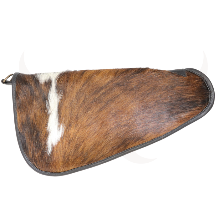 Tricolor  Genuine Cowhide Pistol Case - Large