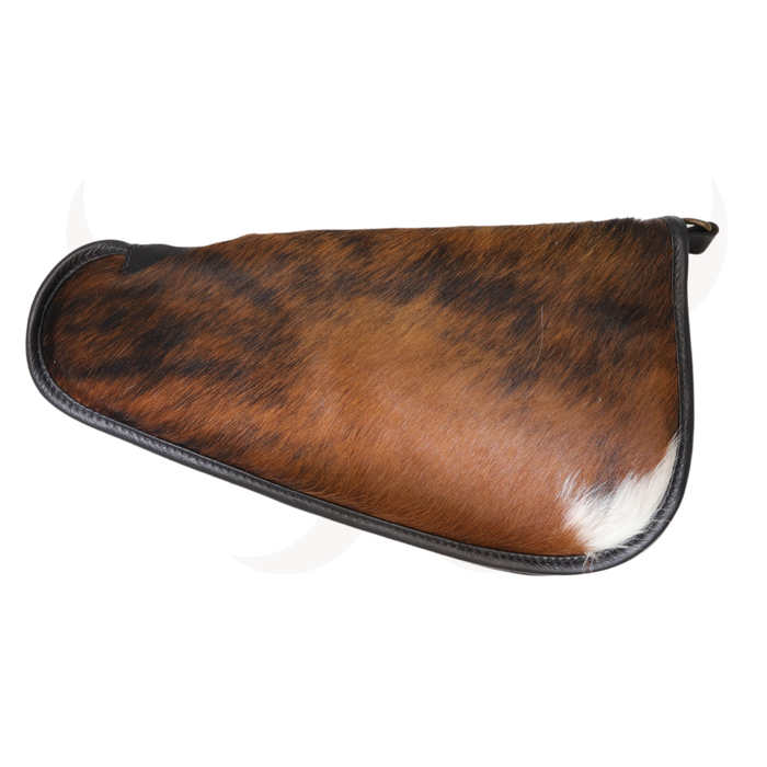Tricolor  Genuine Cowhide Pistol Case - Large