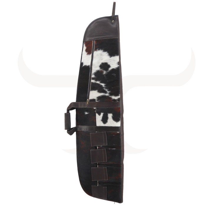 Black And White Genuine Cowhide Rifle Case 45 "