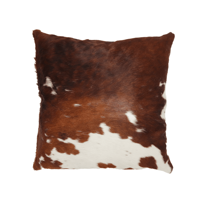 Tricolor Genuine Cowhide Pillow Cover - Small