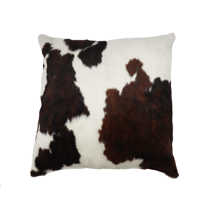 Tricolor Genuine Cowhide Pillow Cover - Small