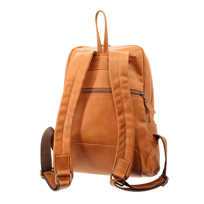 THE JULES - Top Grain Honey Leather and Tricolor Genuine Cowhide