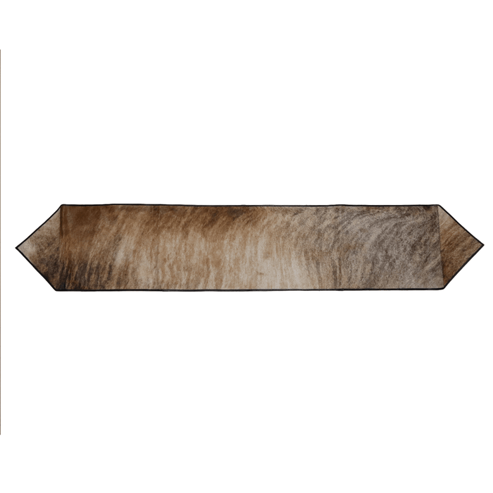 Light Brindle Genuine Cowhide Table Runner