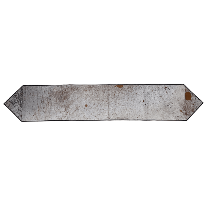 Salt and Pepper Genuine Cowhide Table Runner