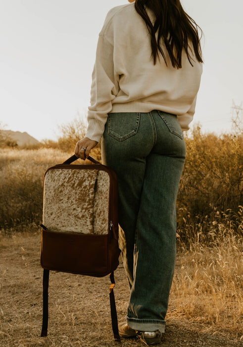 The  Montblanc High-quality smooth Black leather  backpack and Speckled Genuine Cowhide