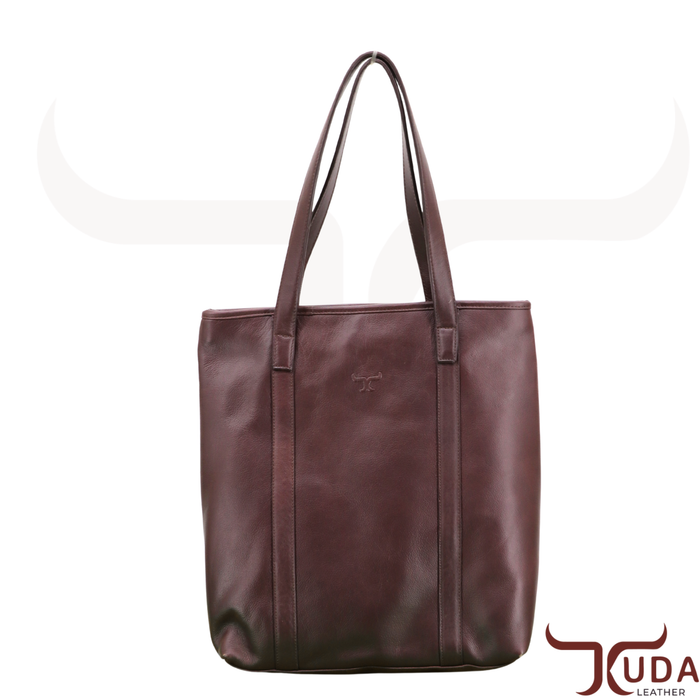THE JULES – Top grain leather shoulder bag with smooth leather straps