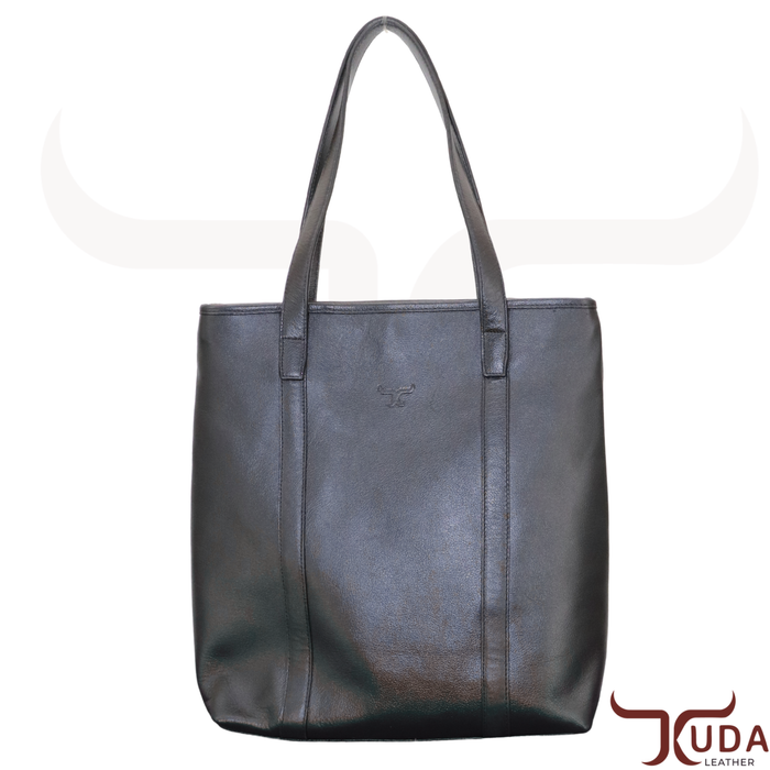 THE JULES – Top grain leather shoulder bag with smooth leather straps