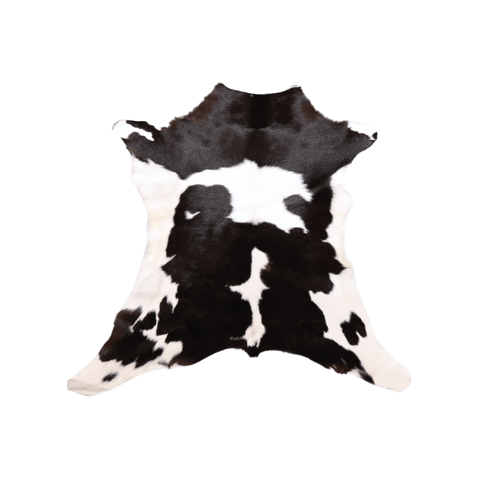 Black and White Genuine Calfskin (L: 3'1" x W: 3')