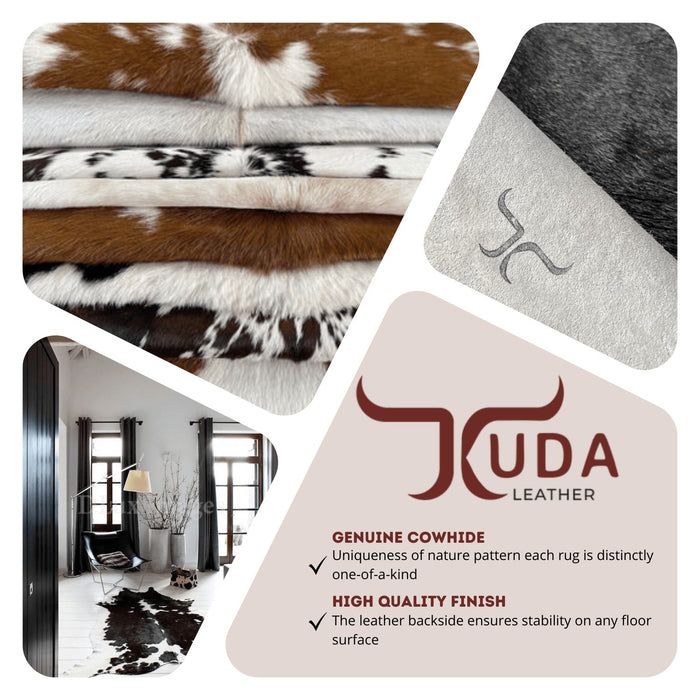 Black and White Genuine Calfskin - Cowhide Decor