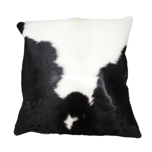 Black and White Genuine Cowhide Pillow Cover - Large - Cowhide Decor