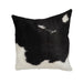 Black and White Genuine Cowhide Pillow Cover - Small - Cowhide Decor