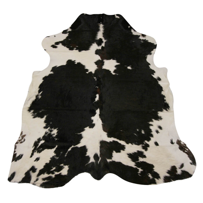 Black and White Genuine Cowhide Rug L 6'2" x W 5'3" - Cowhide Decor