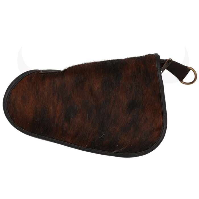 Brindle Cowhide Pistol Case - Small (9" x 6") - Cowhide Decor