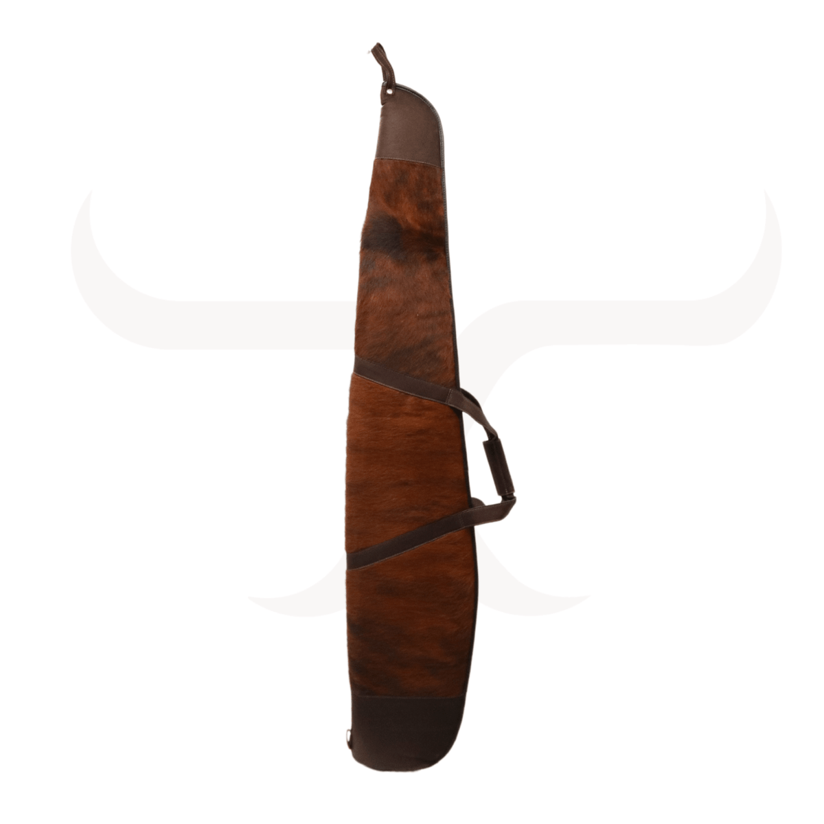 Dark Borwn Genuine Cowhide Rifle Case 57 inches — Cowhide Decor