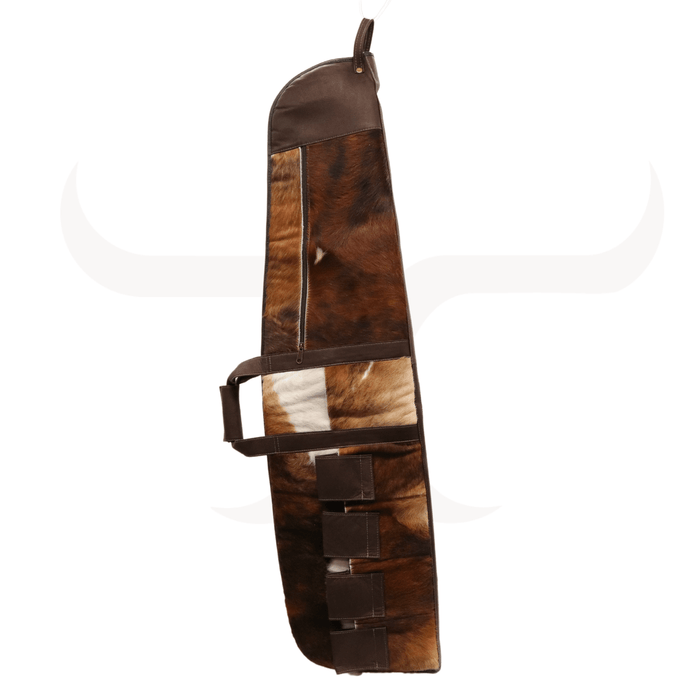 Dark Brown Genuine Cowhide Rifle Case - Cowhide Decor