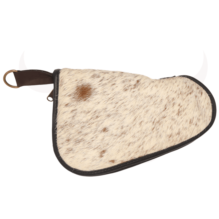 Salt and Peper Bown Cowhide Pistol Case - Small (9" x 6") - Cowhide Decor